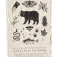 Field Guide to the Appalachian Trail Flour Sack Tea Towel
