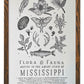 Mississippi Field Guide Letterpress Print