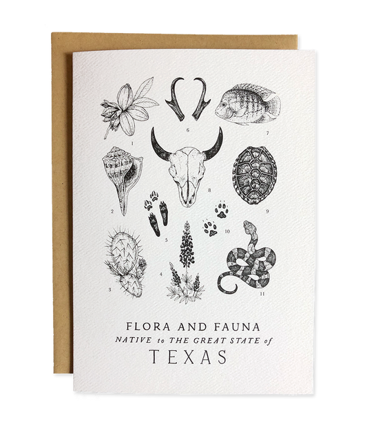 Texas Field Guide Greeting Card