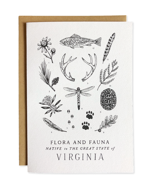 Virginia Field Guide Greeting Card