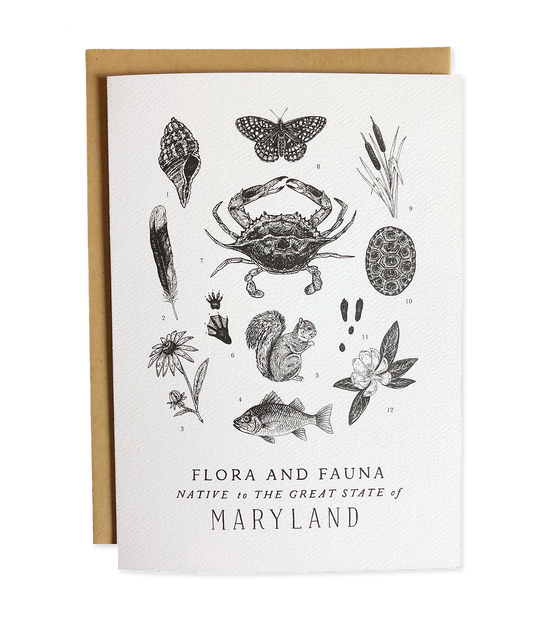 Maryland Field Guide Greeting Card