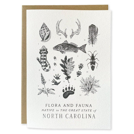 North Carolina Field Guide Greeting Card