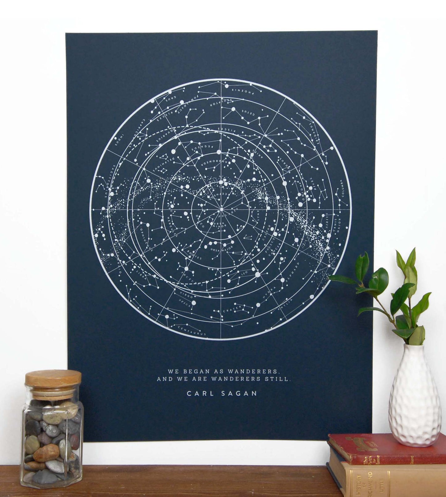 Sagan Star Chart - Navy