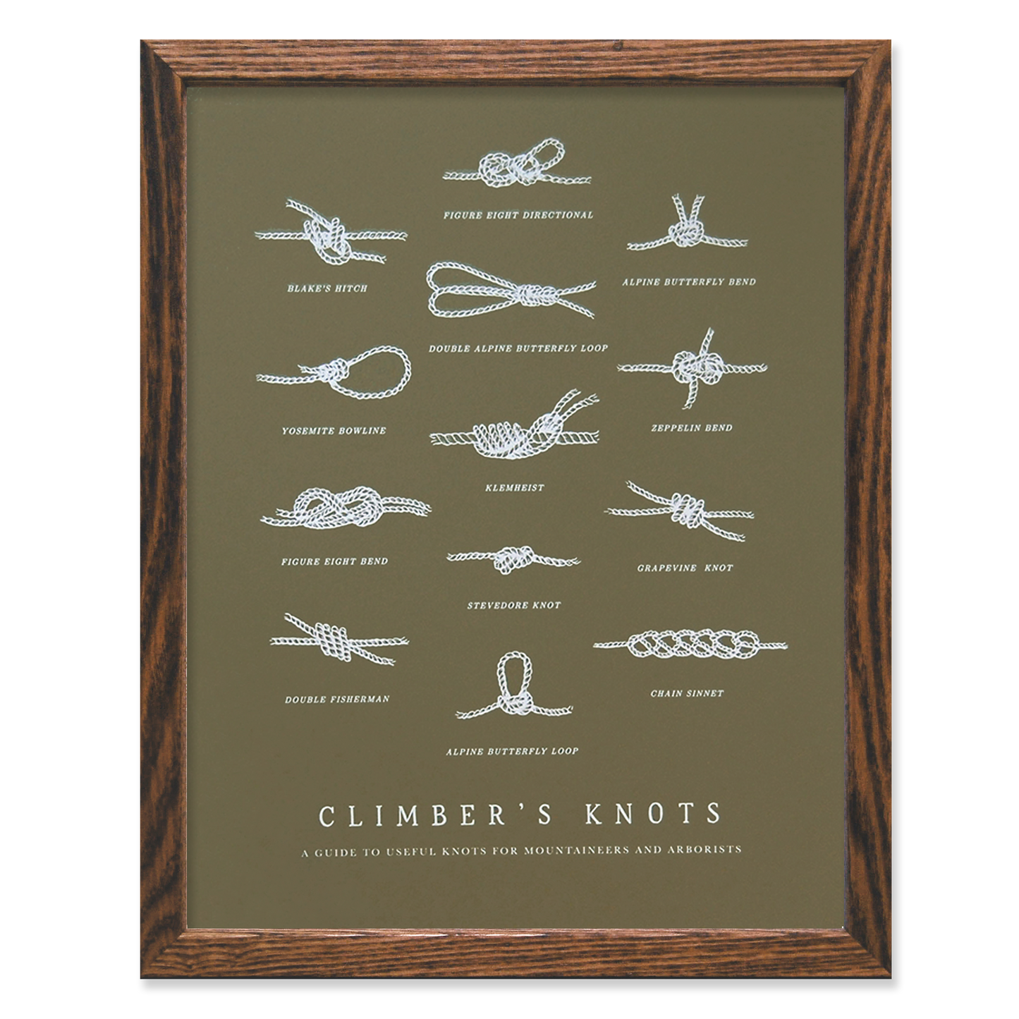 Climbers' Knots 11x14 Print